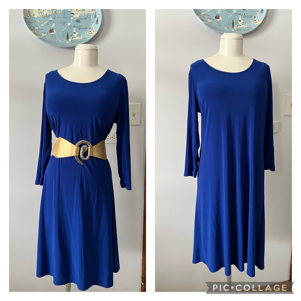 Royal blue relaxed fit dress